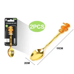 GENERICO - Set De Cucharillas De Cocina Profesionales Acero Inox X2 Piezas 11.5CM