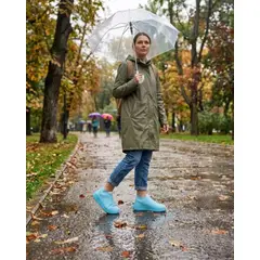 GENERICO - Funda Para Zapatos Impermeable De Silicona Invierno Talla S Azul