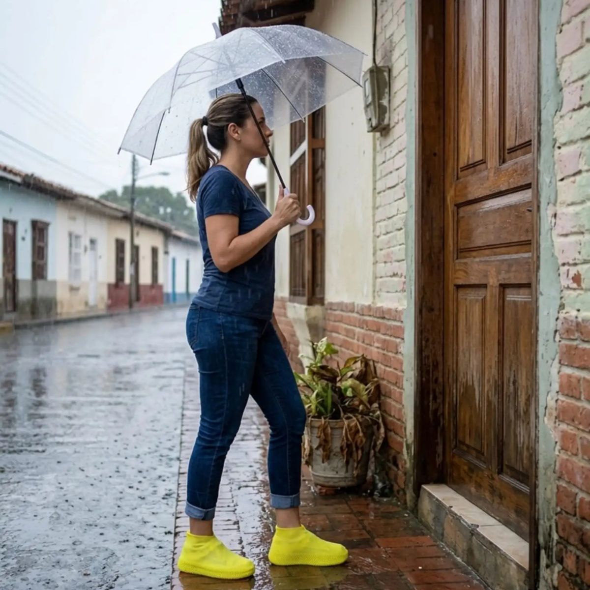 GENERICO - Funda Para Zapatos Impermeable De Silicona Invierno Talla S Amarillo