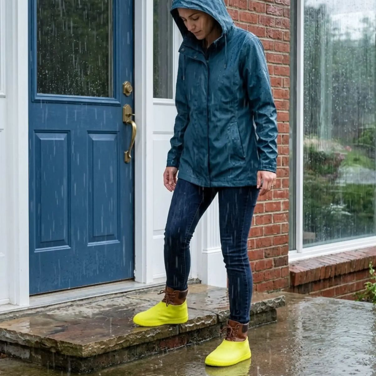 GENERICO - Funda Para Zapatos Impermeable De Silicona Invierno Talla S Amarillo