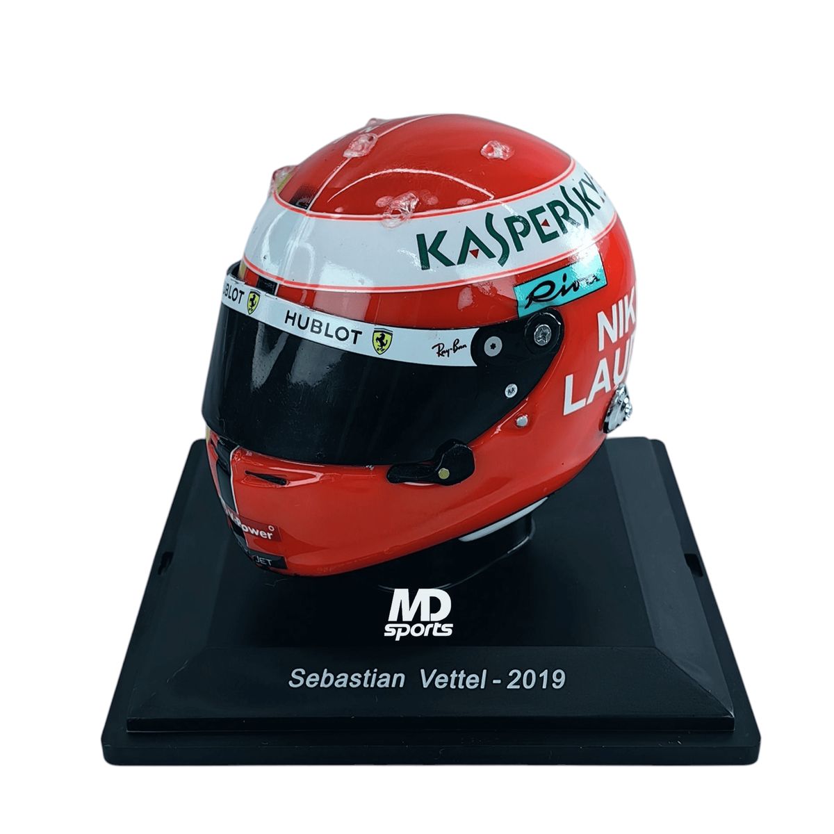 FORMULA 1 - Casco Formula 1 Sebastian Vettel Ferrari 2019 Tributo Niki Lauda Spark