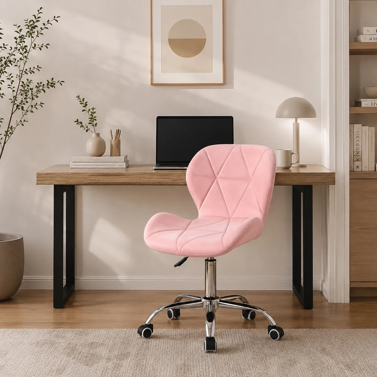 GENERICO - Silla de Escritorio Moderna Ergonómica con Ruedas