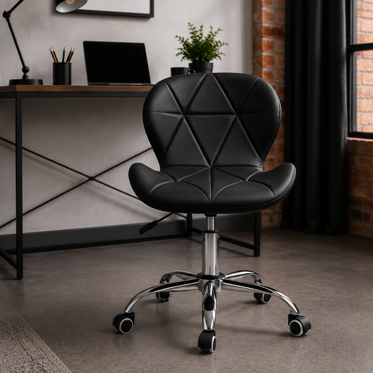 GENERICO - Silla de Escritorio Moderna Ergonómica con Ruedas