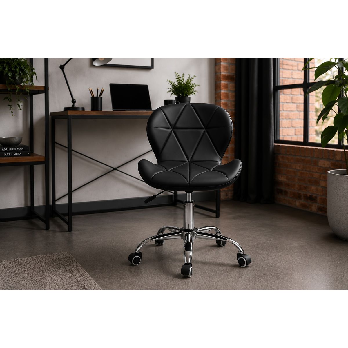 GENERICO - Silla de Escritorio Moderna Ergonómica con Ruedas