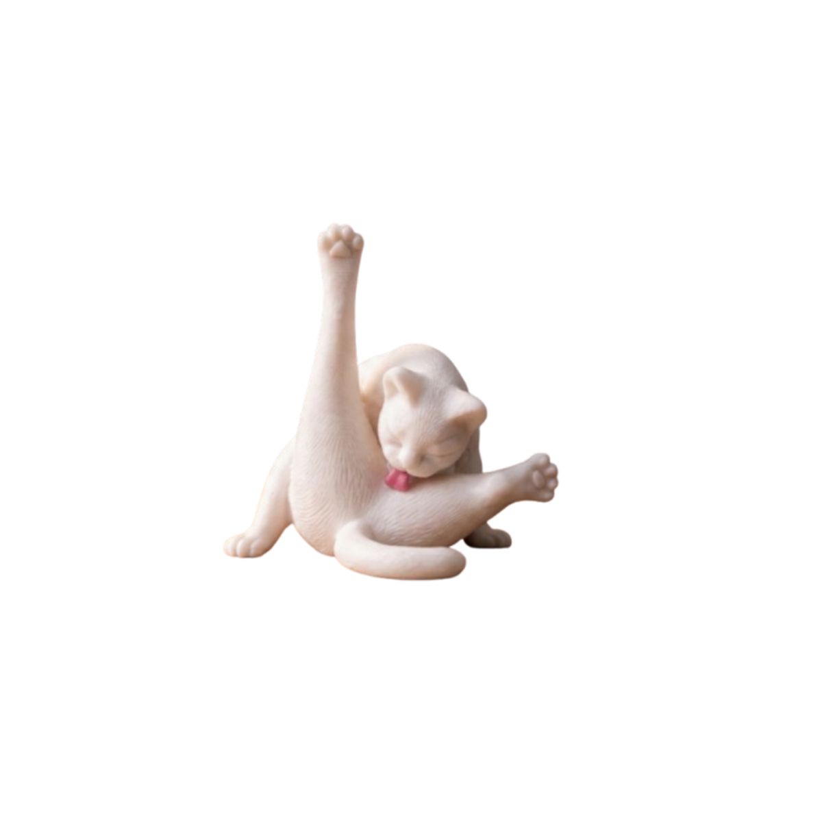 GENERICO - Figura Decorativa- Felino Bañándose