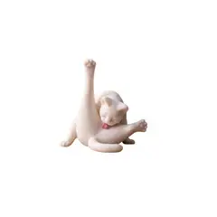 GENERICO - Figura Decorativa- Felino Bañándose