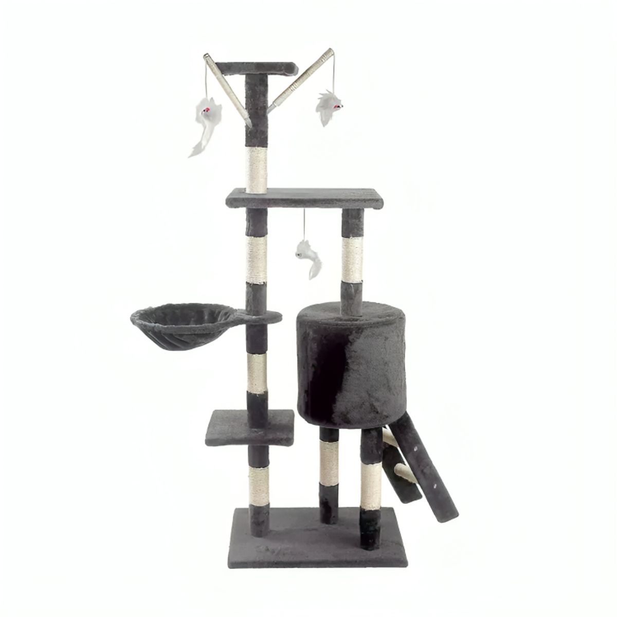 GENERICO - Rascador Tipo Árbol Para Gatos - 5 Niveles Interactivo