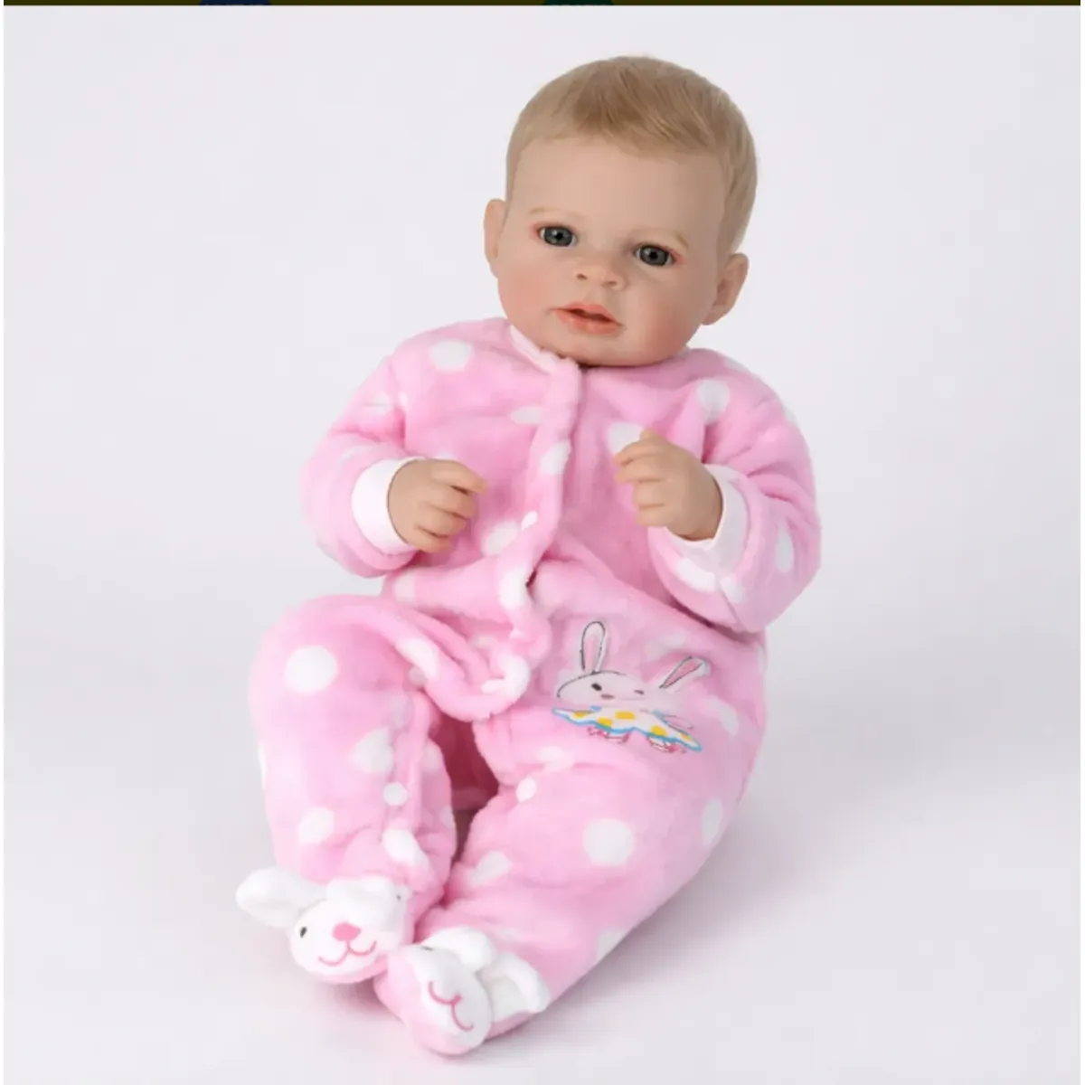 GENERICO - Muñeca Reborn De 48 Cm Vinilo Silicona Niña
