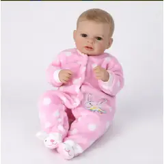 GENERICO - Muñeca Reborn De 48 Cm Vinilo Silicona Niña