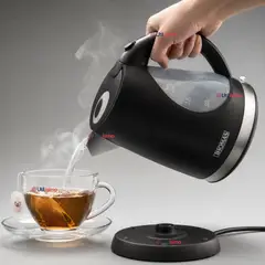 THOMAS - Hervidor Eléctrico 2lt Alta Potencia Tecnologia Alemana Negro