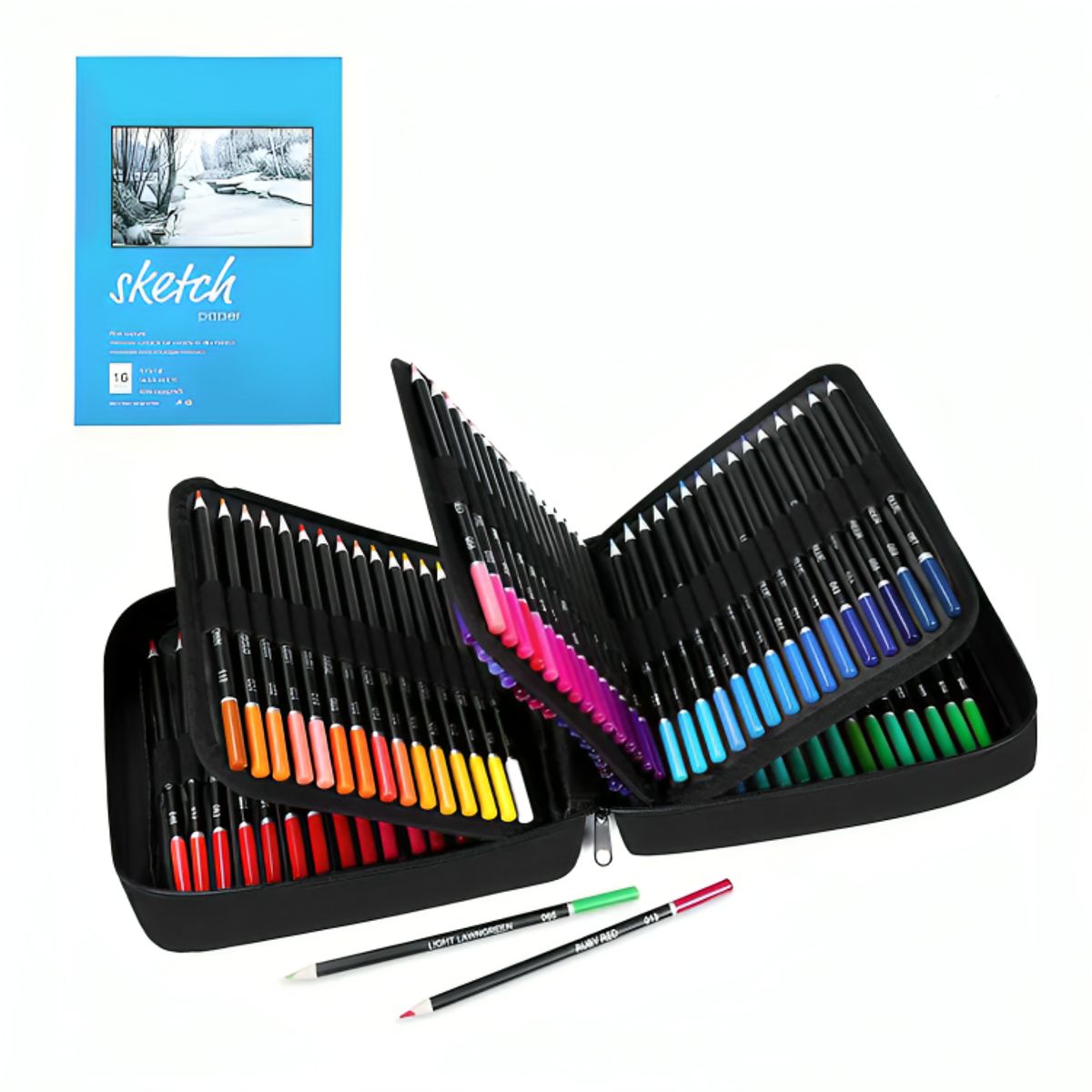 GENERICO - Set 120 Lapices De Colores Arte Profesional Sketch Estuche