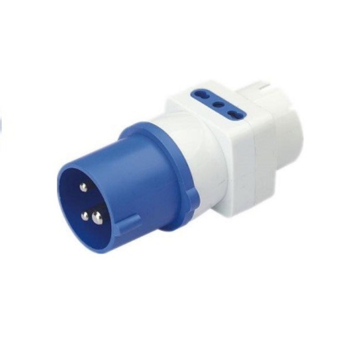 Adaptador Entrada Macho 2P+T 16A Salida Triple 10-16A 220V, marca CROMPTON - Foto Principal