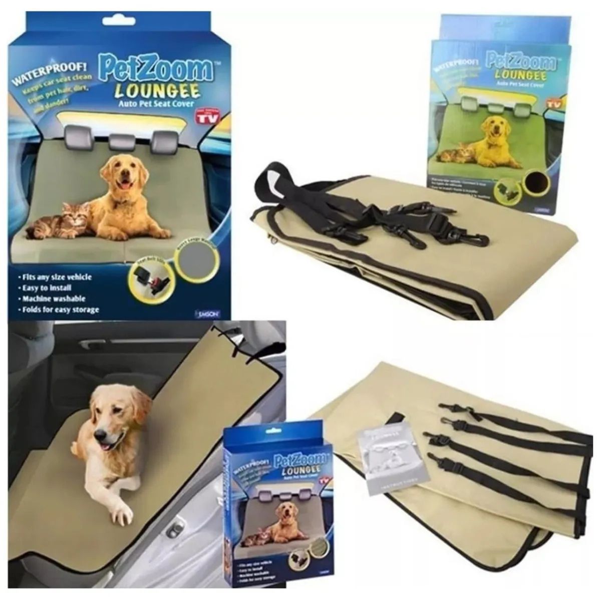 MOVI - Funda Cubre asiento para Mascotas 2 plazas