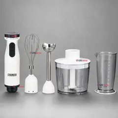 THOMAS - Minipimer Eléctrico Premium 4 en 1 Con Accesorios Alta Potencia Tecnologia Alemana Blanco