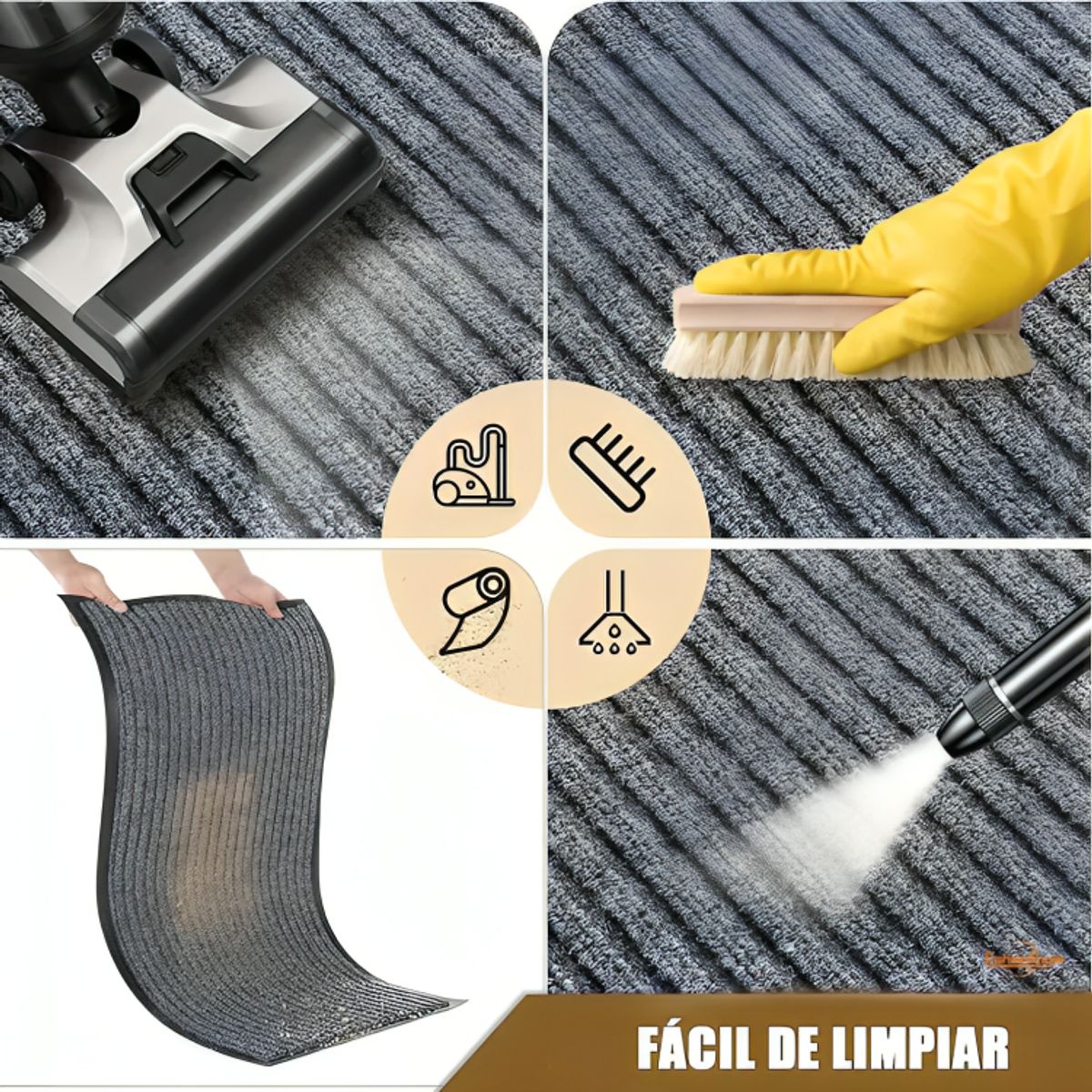 GENERICO - Alfombra Tapete Limpiapiés Para Entrada Exterior 60x40cm