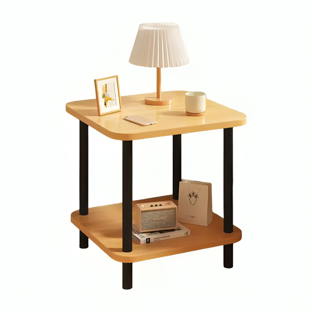GENERICO - Mesa De Centro Minimalista Madera Sala De Estar Auxiliar Mesa