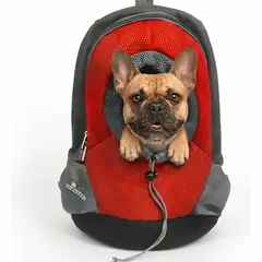 GENERICO - Mochila Transportadora Mascota Perros Gatos Malla Respirable
