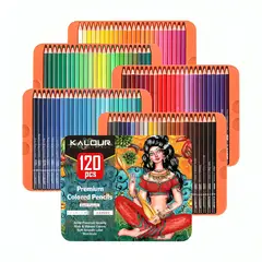 GENERICO - Set 120 Lapices Colore Arte Profesional Dibujo Caja Metálica
