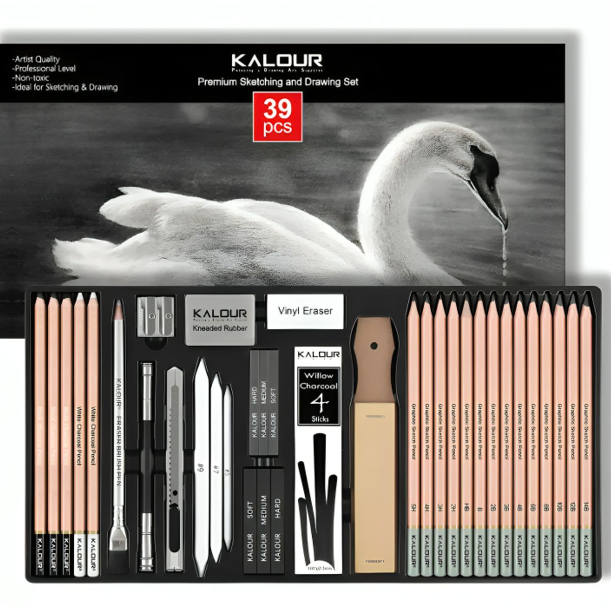 GENERICO - Set De Dibujo Artistico De 39 Piezas Dibujo Profesional