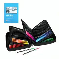 GENERICO - Set 120 Lapices De Colores Arte Profesional Sketch Estuche