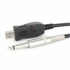 GENERICO - Cable Adaptador Usb Para Guitarra Pc Notebook Mac Interface