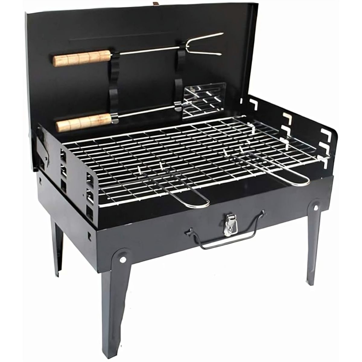 GENERICO - Parrilla Parrillera Para Asado Plegable Portatil