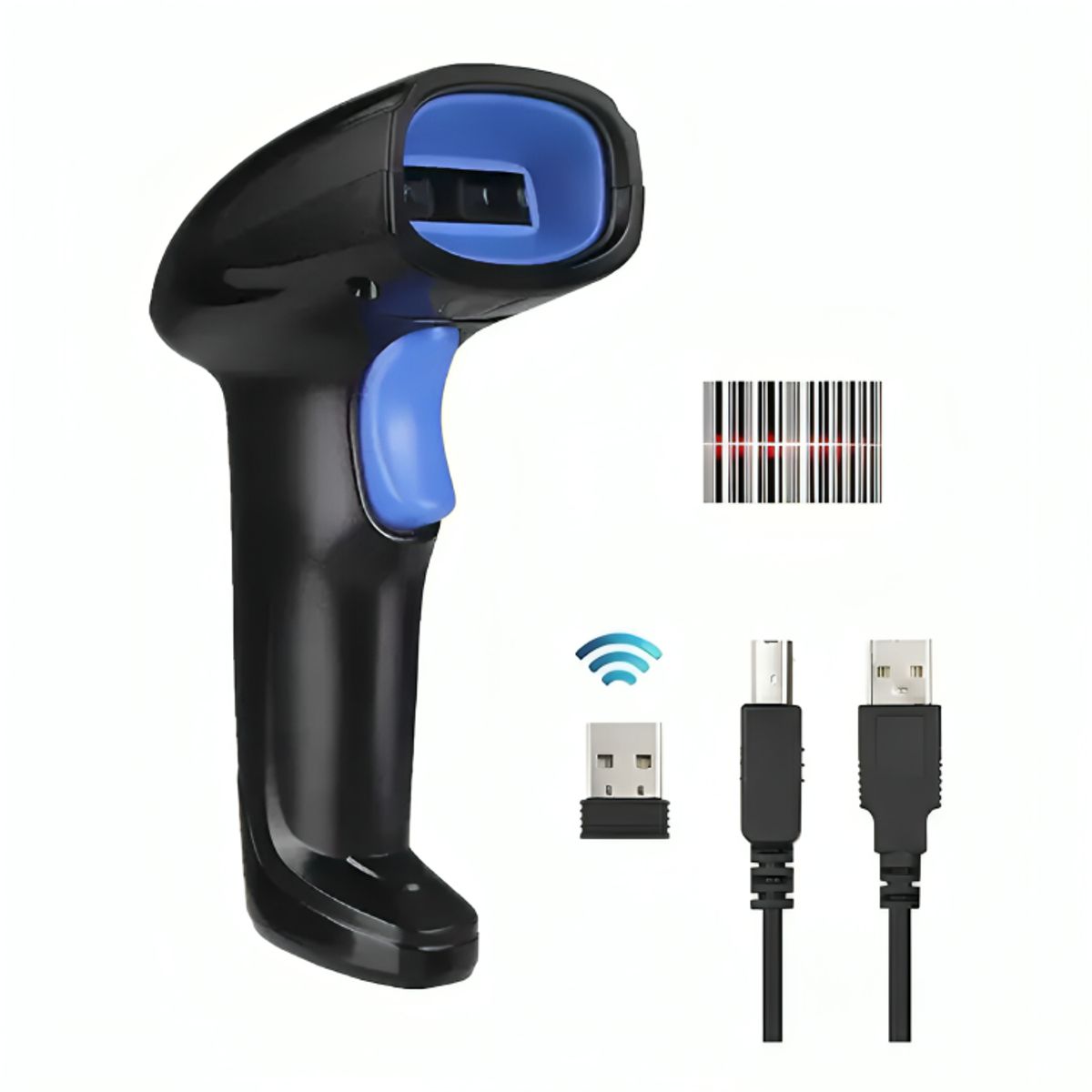 GENERICO - Lector Escáner De Código De Barras Inalámbrico 2.4g Pistola