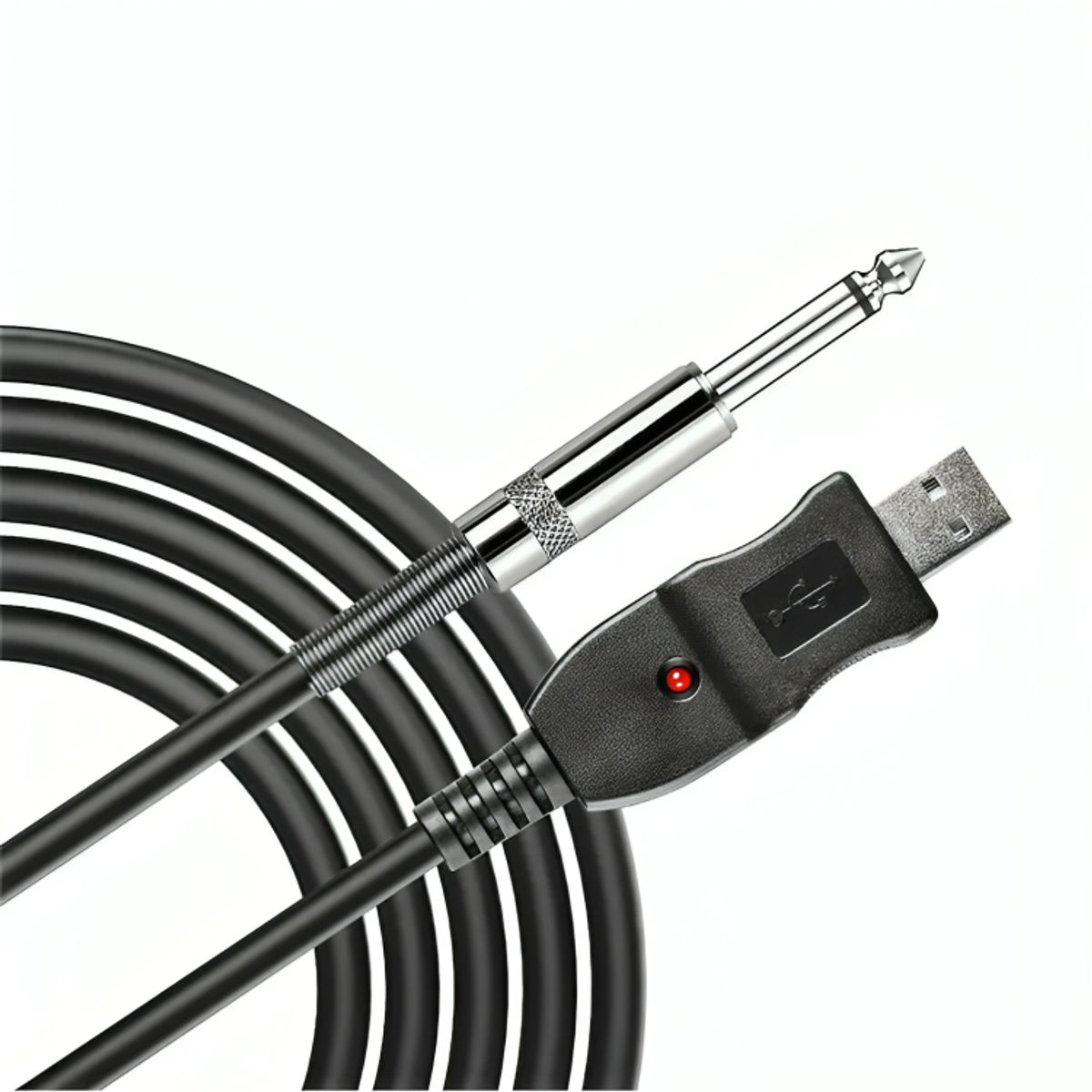 GENERICO - Cable Adaptador Usb Para Guitarra Pc Notebook Mac Interface