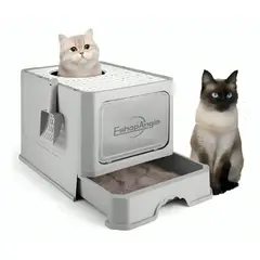 GENERICO - Arenero Gato Cerrado Baño Sanitario Con Tapa Y Pala