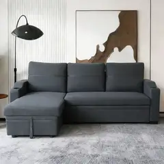 INTERMUEBLES - SECCIONAL CAMA BERGAMO MULTI-FUNCIONAL TELA