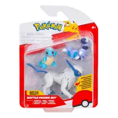 POKEMON - Pack Triple Pokémon Absol Squirtle y Skorupi Battle Figura