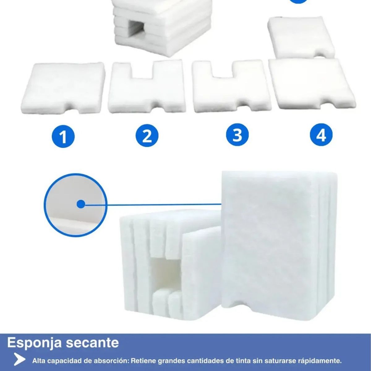 KUANGYE - 5 Set De Almohadillas Para Impresora Compatible Con Epson L3160 L5190 L3165