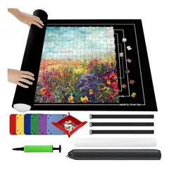 KUANGYE - Mat Para Puzzles 3000 Piezas Manta Rompecabezas 140x 100 Cm