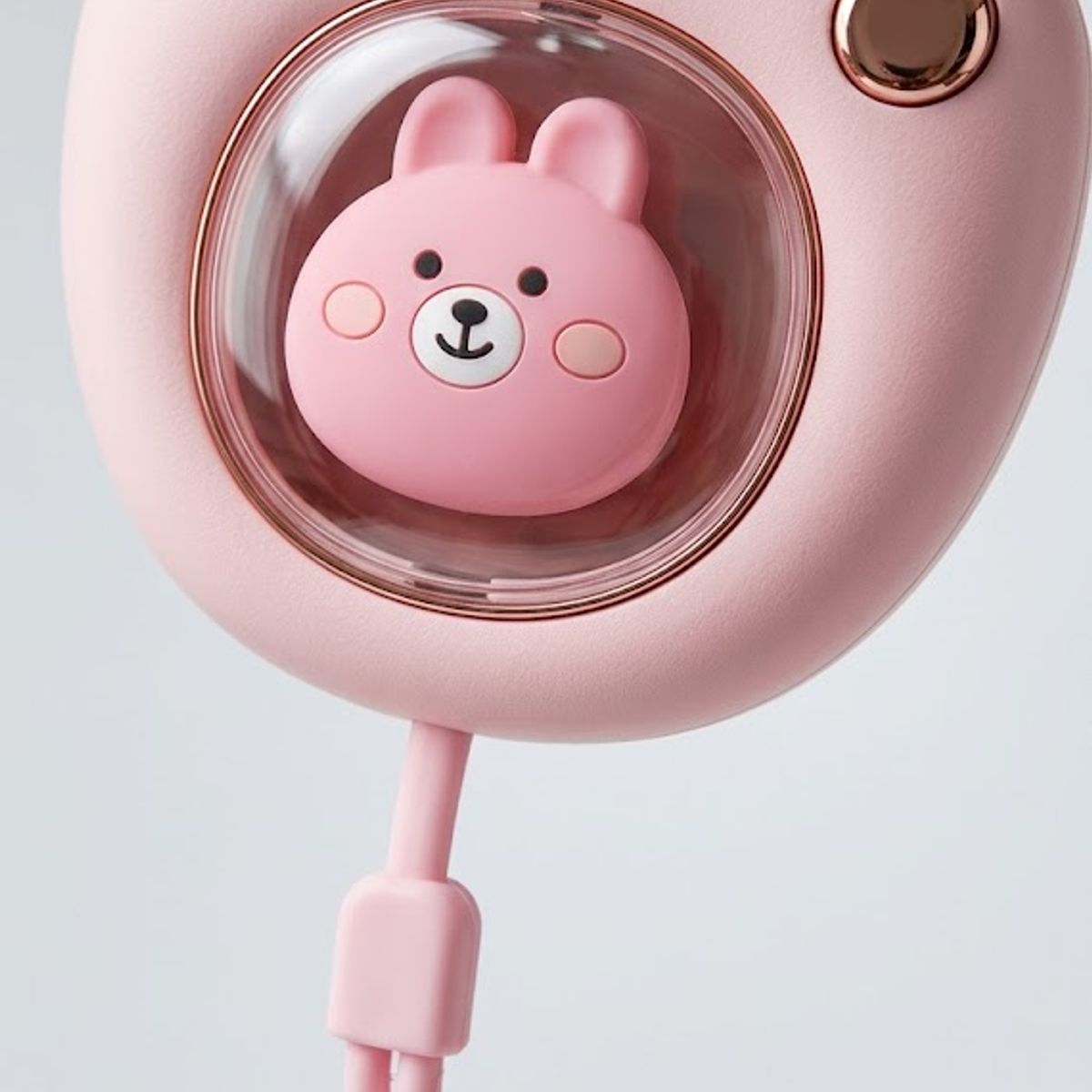 GENERICO - Calentador de Manos Portátil Recargable USB con Diseño Huella de Gato en Rosado