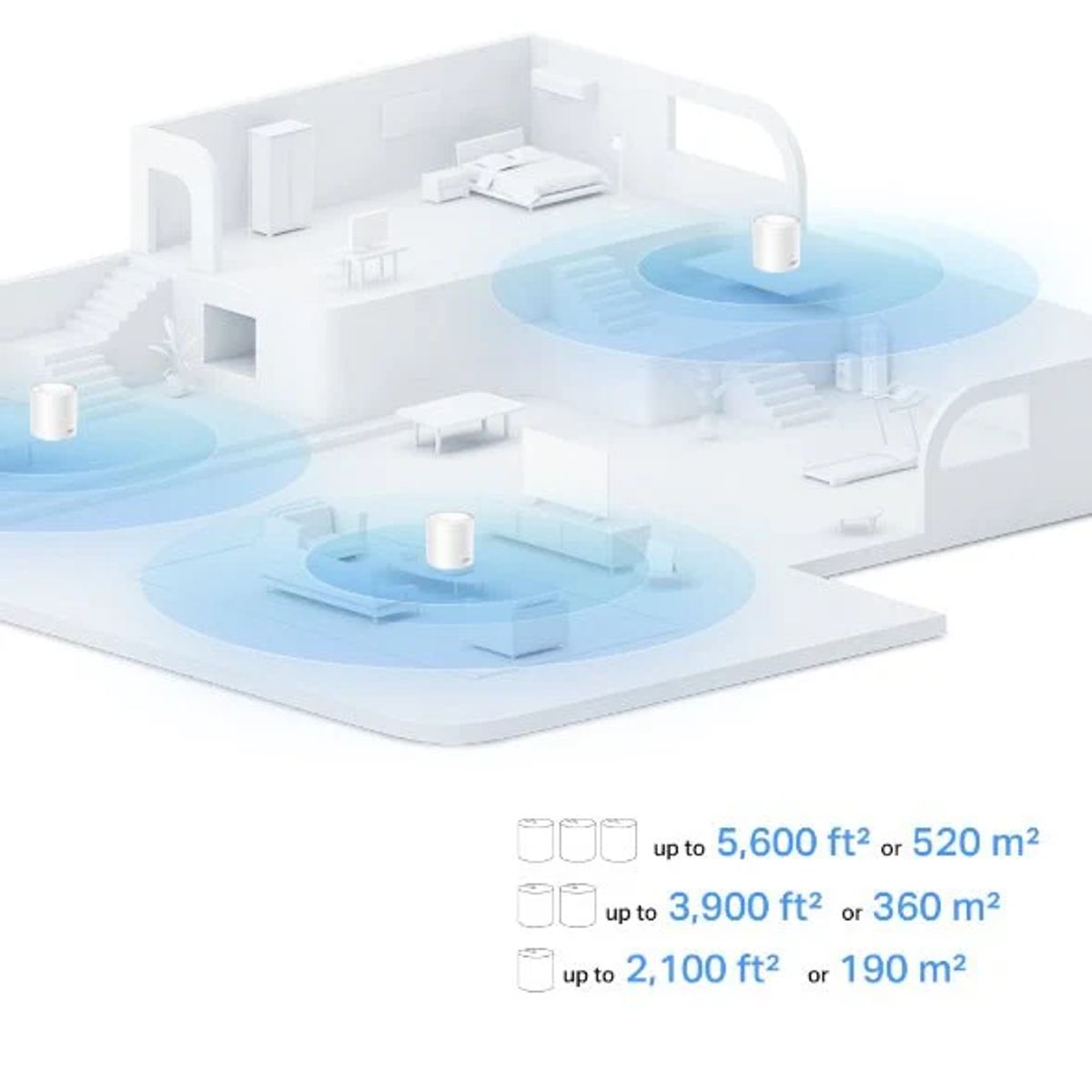 TP LINK - Sistema Mesh Wi-Fi 6 TP-Link Deco X10 AX1500 Pack 3