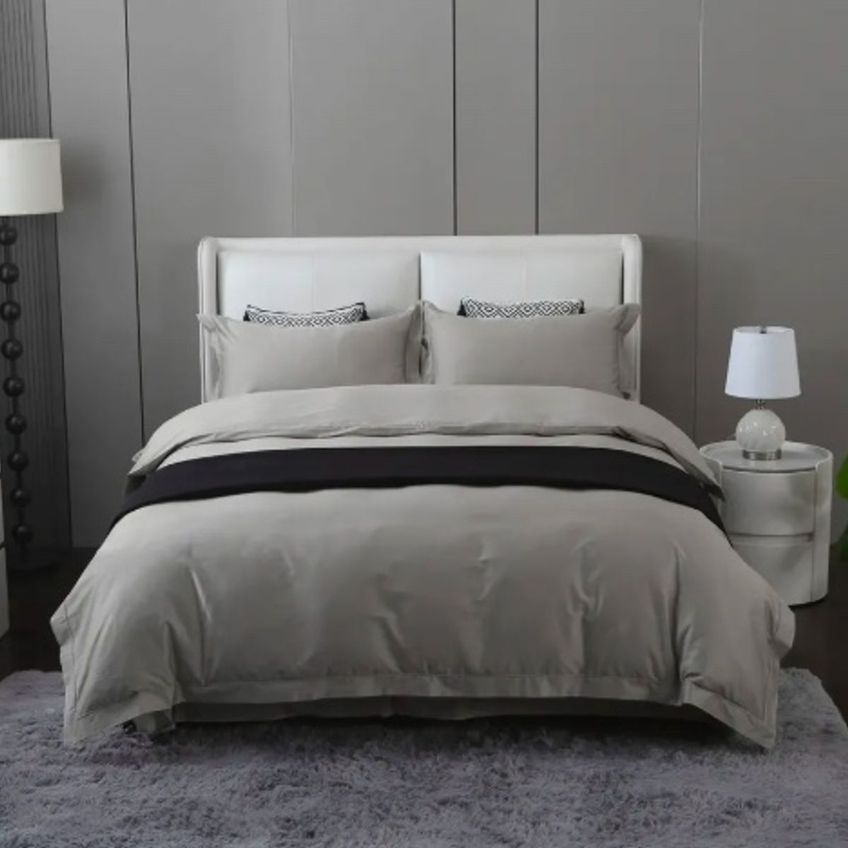 GENERICO - Piecera Cama Super King Negro