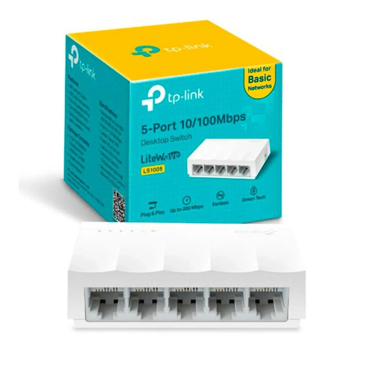 TP LINK - Switch 5 Puertos 10100Mbps TP-Link LS1005 LiteWave