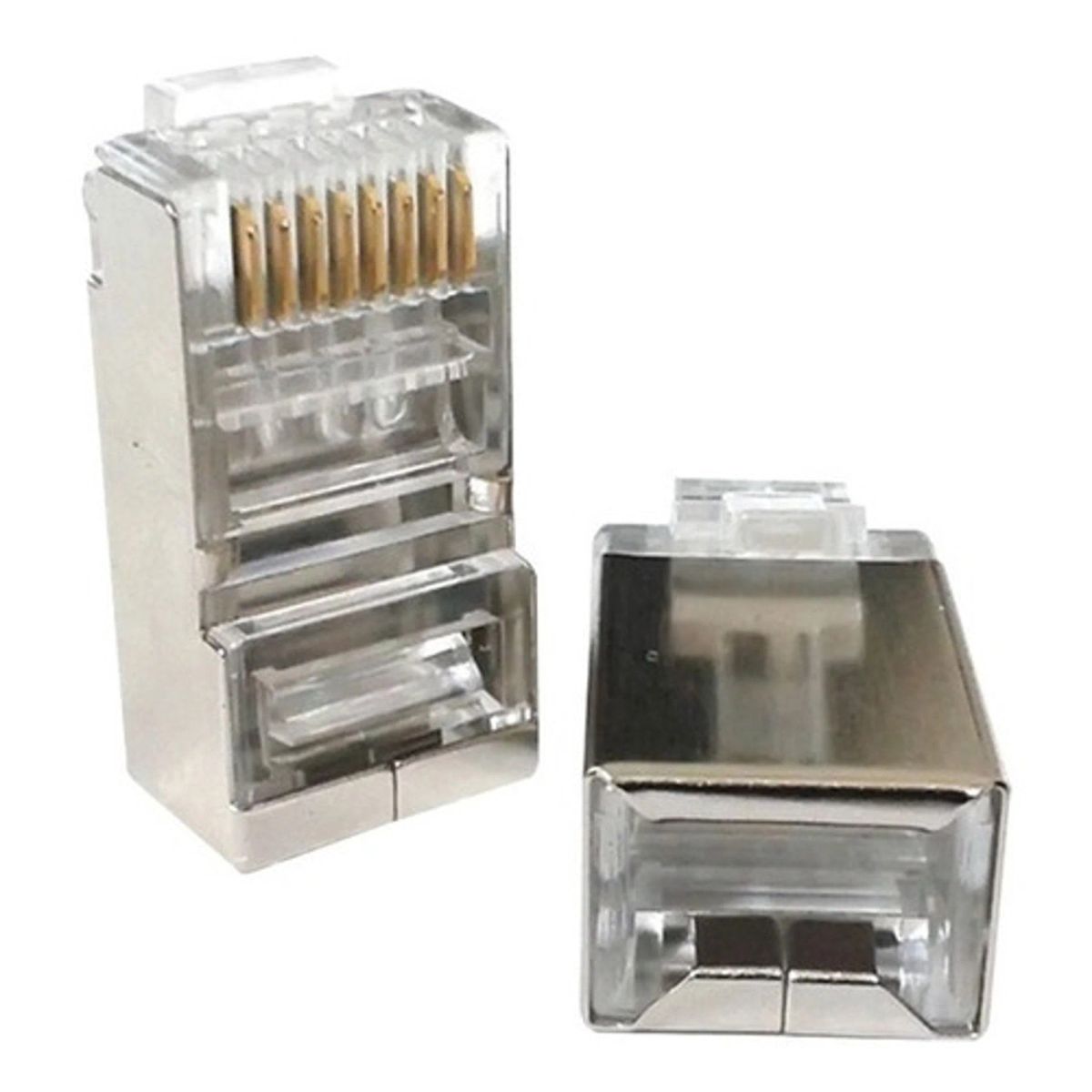 GENERICO - Conectores RJ45 Cat6e Blindados Pack 100 Unidades