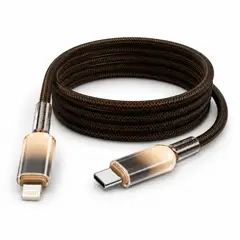 MOXOM - Cable C A Lightning 36w Carga Rapida 1m Marron