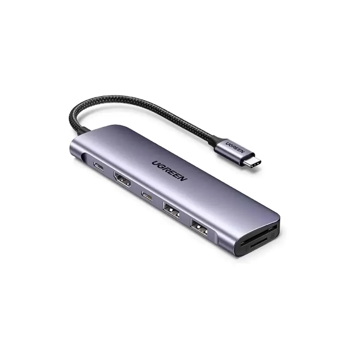 UGREEN - Hub USB C 7 en 1 Gigabit HDMI 4K PD 100W Ugreen CM195