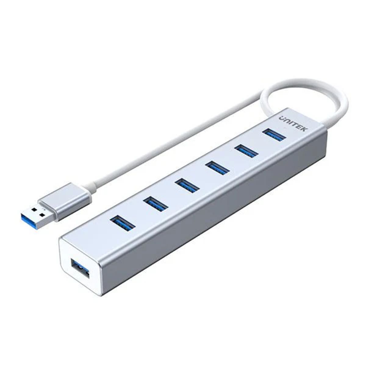 UNITEK - HUB USB 3.0 de 7 Puertos con Fuente de Poder Mod. Y-3090