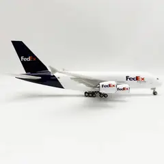 GENERICO - Airbus 380 "FEDEX CARGO", 30 cms, Avión de colección.