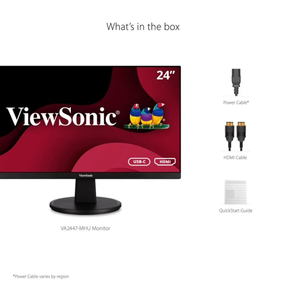 VIEWSONIC - MONITOR 24 VA2447 VGA HDMI