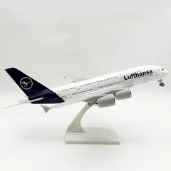 GENERICO - Airbus 380 "LUFTHANSA", 30 cms, Avión de colección.