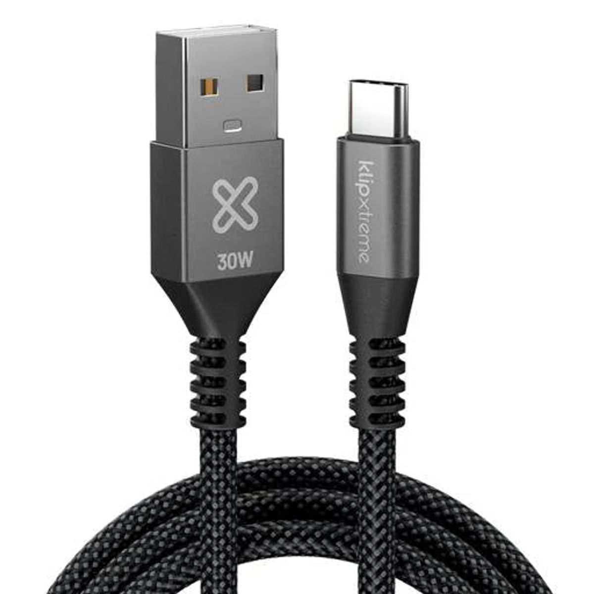 KLIP XTREME - Cable USB‑A a USB‑C Klip Xtreme PowerGo 050 30W 3 Metros