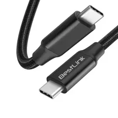 BESTLINK - Cable USB-C a USB-C 100W Carga Rápida 1.2m BL-CHCB