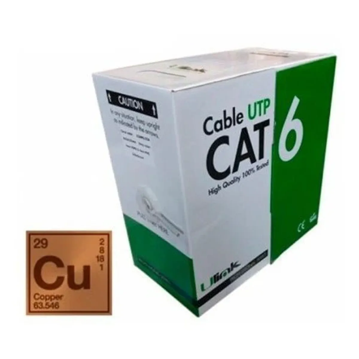 ULINK - Cable De Red Utp Cat6 Caja De 305mts 100% Cobre  Premium