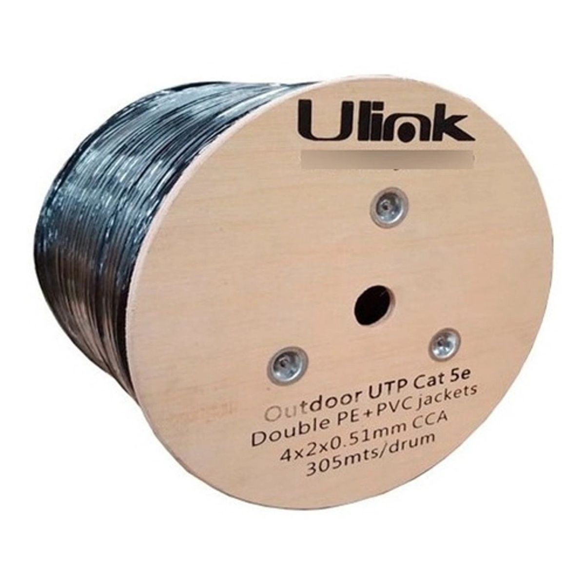 Cable de Red Cat5e Exterior 305m CCA Doble Chaqueta PVC, marca ULINK - Foto 2