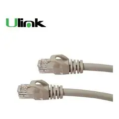 ULINK - Cable De Red Patch Cord Certificado Cat6 25 Mts Gris
