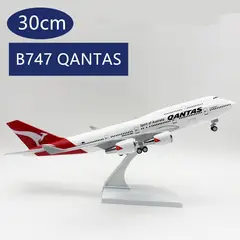 GENERICO - Boeing 747 "QANTAS AIRWAYS", 30 cms, Avión de Colección.